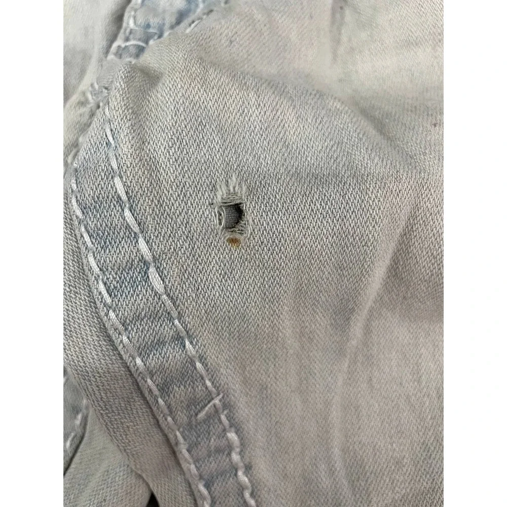 True Religion Ricky‎ Super T Denim Jeans Mens 30x31 Light Wash Distressed Y2K